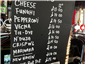 blackboard menu